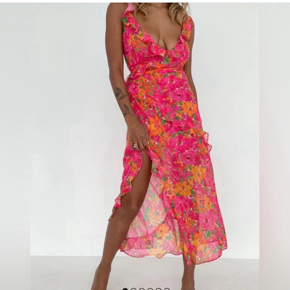 Rumored Pink  Just like Heaven Maxi Dress